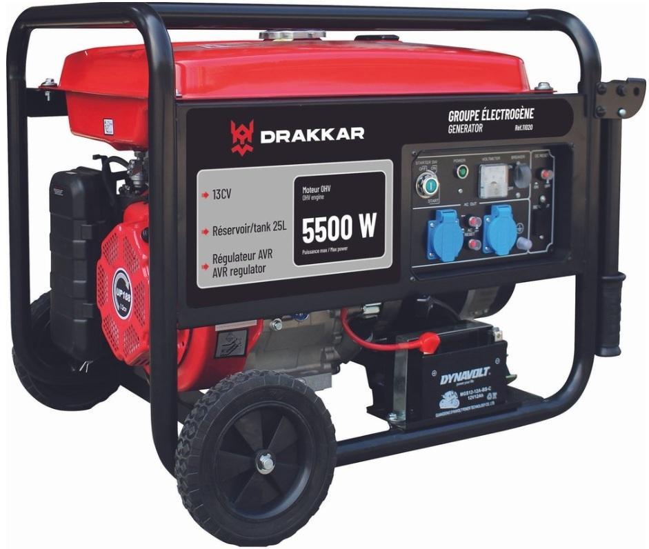 GROUPE ELECTROGENE 5500W 13CV