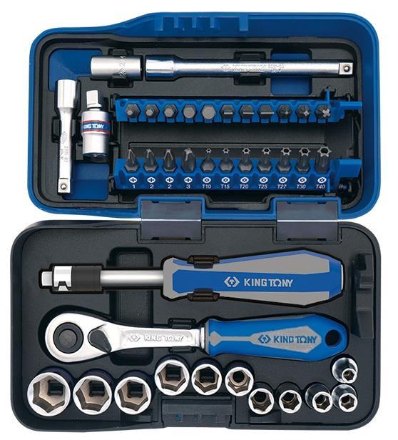 Coffret douilles 1/4 et embouts 39pcs